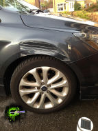 Ford focus wing dent and scrape repair