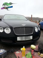 Black Bentley minor bonnet scuff removal 