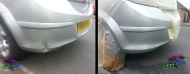 Astra bumper damage repair and paint