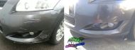 Toyota front bumper repair respray 