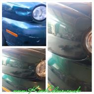 Jaguar wing dent reoair mobile bodyshop 