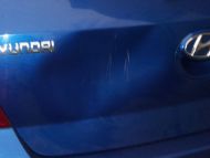 Hyundai tailgate dent repair removal in Bradford
