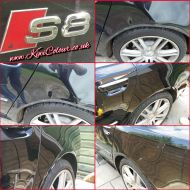 Audi S8 huge dent repair
